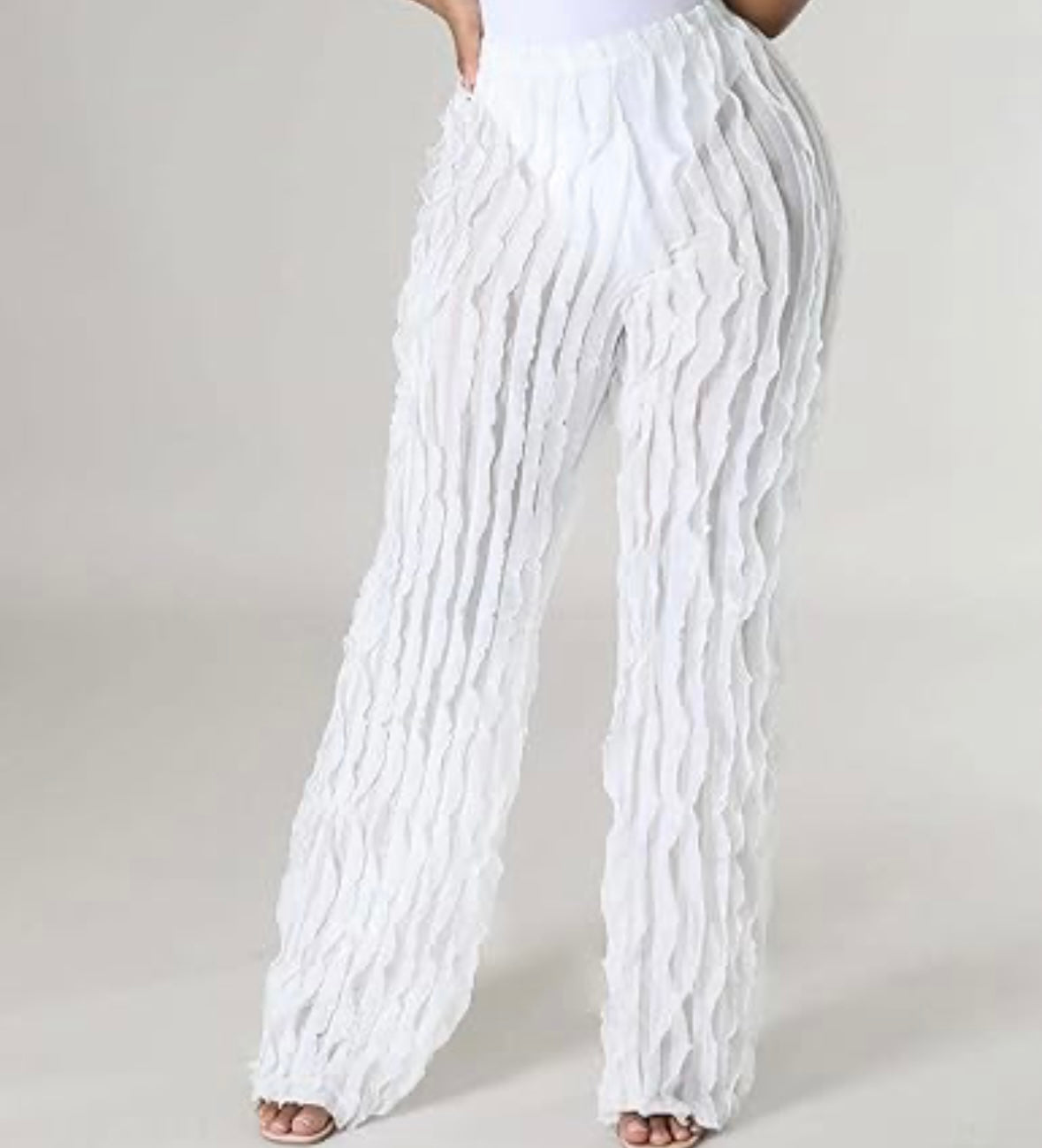 The Sheer Ruffle Pant