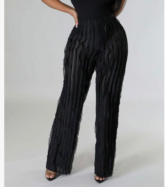 The Sheer Ruffle Pant